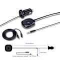 Miniatyrbild 3 av 5: Bluetooth-bilsats Bluetooth-mottagare, Bluetooth handsfree-ljudadapter inbyggd mikrofon luftventilklämma, 2.1A USB-billaddare