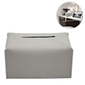 Miniatyrbillede 2 af 5: Servietboks Cover, Moderne Dekorativt Læder Rektangulær Servietboks Etui Organizer Holder til Toiletbord, Natborde, Stue, Kontor