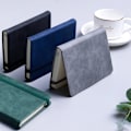 Miniatyrbillede 4 af 5: 2-pak Lined Journal Notebook, Hardcover PU Læder Notebook, A7, Lille Lomme Notebook Bulk