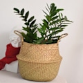 Miniatyrbillede 4 af 5: Søgræs fletkurv Fletkurv Blomsterpotte Foldbar kurv Vasketøjskurv BG