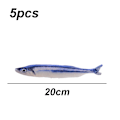 Miniatyrbild 2 av 5: 5 st kattmyntaleksaker simulerar fiskform fluffig kattmynta interaktiv husdjurskudde tuggtillbehör