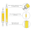Miniatyrbillede 4 af 5: R7S LED Pære 118mm 20W Dæmpbar, Varm Hvid 3000K 3000LM, Lineær Erstatning for J118 300W Halogenlampe, 360 Graders Belysning, Flimmerfri, R7S OCB LED Rør