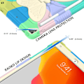 Miniatyrbild 3 av 5: Fodral för iPad 9:e/8:e/7:e generation med pennhållare, stativ, axelrem, fjärilsfodral för iPad 10,2 tum 2021/2020/2019 iPad-fodral – färgglatt