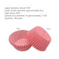 Miniatyrbillede 4 af 5: 100 stk. Mini Cupcake Forme Runde Kagebageforme Muffin Cases Hjemmefest Pink
