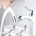 Miniatyrbillede 3 af 6: 360 Graders Vandhane, Universal Stænkvandsfilter Vandhane, 720 Graders Vandhane Belufter, 2 Tilstande Justerbart Brusehoved med 4-Lags Netfilter, til M22-M24 (1