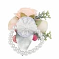 Miniatyrbillede 8 af 8: 2 stk./pose Brudepige Håndledsblomst Kunstig Håndblomst til Bryllupsdag Cocktailparty Pink