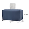 Miniatyrbillede 5 af 5: Servietboks Cover, Moderne Dekorativt Læder Rektangulær Servietboks Etui Organizer Holder til Toiletbord, Natborde, Stue, Kontor