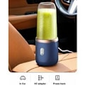 Miniatyrbilde 5 av 5: 400ml Mini Bærbar Fruktblender med 6 Blader i Rustfritt Stål Personlig Blender for Grønnsaker Smoothie Shakes USB Oppladbar Elektrisk Blender +