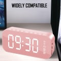 Miniatyrbillede 5 af 5: Vækkeur til soveværelse/kontor, digitalt ur med Bluetooth-højttaler, vækkeur til dybe soveværelser
