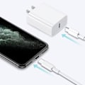 Pikkukuva 2 / 5: 1,8 metrin USB–Lightning-kaapeli, nopea latausjohto, USB-seinälaturit, virtalähde iPhone 13/12/11/X/8 Plus/XR/XS Max/SE/iPad iPhone -puhelimille