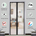 Miniatyrbillede 4 af 5: Dørgardin Skillevæg - Glasfiber Sort Fuld Magnetisk Blok 120cm*220cm