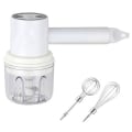 Miniatyrbillede 1 af 5: Trådløs elektrisk håndmixer, 3-trins USB genopladelig håndblender til babymad, bærbar elektrisk piskeris trådløs mini håndholdt mixer til æg