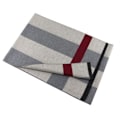Miniatyrbild 2 av 4: Lyxig Merinoull Randig Herrscarf - Presentförpackad Vinter Mjuk Varm Tjock Stickad Slips för Män