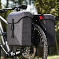 Miniatyrbillede 2 af 7: Cykel taske dobbelt taske, bagagebærer tasker til ebike MTB racercykel