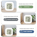 Miniatyrbild 3 av 8: 2-pack inomhus termometer, hygrometer, digital hygrometer, rums termometer