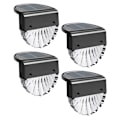 Miniatyrbilde 1 av 5: Vanntette Solcellelamper Hagedekorasjon, LED Solcellehagelamper for Terrasse, Hage og Trappetrinn, Solcellelampe med 2 Moduser - Varm Hvit/Fargeskiftende