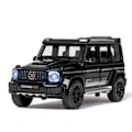 Pikkukuva 2 / 3: Musta Brabus G800 SUV-automalli valolla ja avattavalla ovella, musikaalinen simulaatioajoneuvo