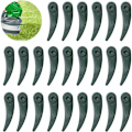 Miniatyrbilde 1 av 5: Erstatningsblader for gresstrimmere, pakke med 24 Bosch kantklipperblader for Bosch Durablade Art 23-18 LI Art 26-18 LI String Trimmere, Grønn