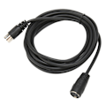 Miniatyrbillede 5 af 5: 6 Pin DIN Han til Hun Kabel Lyd Data Signalforbindelse Forlængerledning til Digitale Lydenheder 3 m / 9,8 ft