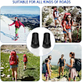 Miniatyrbilde 3 av 5: 30 stk/15 par 11 mm gåstavtupper, vandrestavtupper, Nordic Walking-stavtupper for beskyttelse av trekkingstaver, egnet for de fleste vandrestaver