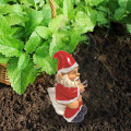 Miniatyrbild 2 av 5: Trädgårdstomte Staty Utomhus Rolig Tomte Dekorativ Tomte Gräsmatta Staty för Uteplats Veranda Trädgård