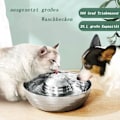 Miniatyrbild 3 av 5: Kattfontän i rostfritt stål 2L Tyst dricksfontän för katter