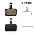 Miniatyrbillede 2 af 5: 4 par cykelbremseklodser til Shimano Resin skivebremseklodser, skivebremseklodser