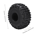 Miniatyrbillede 6 af 8: 2.2 Tommer RC Gummidæk Slidstærke Holdbare RC Dæk til SCX10 1/10 RC og 2.2 Tommer Fælge