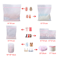Miniatyrbilde 5 av 5: 8 stk. vaskeposer i netting for delikate plagg med premium glidelås, reiseoppbevaringspose, klesvaskeposer for vask, bluse, BH, strømper,