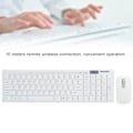 Miniatyrbild 8 av 8: Mus och tangentbord set trådlös 10m fjärranslutning smart sleep fingerboardand mus combo för IOS/Windows/AndroidVit