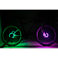 Miniatyrbillede 3 af 5: Smarte lysfølsomme cykelhjul lygter USB genopladelige hjuleger lygter