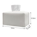 Miniatyrbillede 5 af 5: Servietboks Cover, Moderne Dekorativt Læder Rektangulær Servietboks Etui Organizer Holder til Toiletbord, Natborde, Stue, Kontor