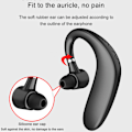 Miniatyrbillede 2 af 5: Bluetooth Headset, Trådløst Bluetooth Headset V5.0 35 timers taletid Håndfri øretelefoner med støjreducerende mikrofon Kompatibel med iPhone og
