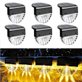 Miniatyrbilde 2 av 5: Vanntette Solcellelamper Hagedekorasjon, LED Solcellehagelamper for Terrasse, Hage og Trappetrinn, Solcellelampe med 2 Moduser - Varm Hvit/Fargeskiftende