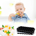 Miniatyrbillede 4 af 5: Isterningebakke, 2-pak Nem Frigørelse Isterningebakke Silikone A-fri Isterningbeholder med Låg Isterninger Genanvendelig Ice Cube Tray
