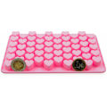 Miniatyrbillede 4 af 5: Mini Hjerteform Silikone Gummiforme Chokoladeform Pakke med Silikone Kageforme til Bagning 55 Hulrum Isforme med 1 Bonus Pipette - Pink