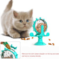Miniatyrbild 3 av 5: Interaktiva kattleksaker för inomhuskatter, leksak för kattungar, interaktiv kattleksak, snurrande kattleksaksboll för katter, stark sugkopp, kattövning, katt
