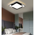 Miniatyrbilde 3 av 5: LED Plafondlampe, Diameter 52CM Moderne Firkantet LED Taklampe, 48W Kontinuerlig Dimbar Taklampe med Fjernkontroll for Stue
