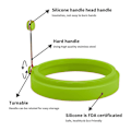 Miniatyrbillede 3 af 5: 6 stk. Silikone Æggering, Æggeringe Non-Stick, Æggekogeringe, Stegt Æg Form eller Pandekage Ringe Nonstick Form Ring Rund