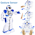 Miniatyrbillede 3 af 8: Fjernstyret robot til børn, smart programmerbar RC-robotlegetøj med gestuskontrol, LED-øjne og musik, bedste jule- og fødselsdagsgaver til børn