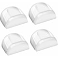Miniatyrbillede 1 af 5: Dørstopper, 4 stk. Transparent Dørstopper, Selvklæbende Dørstopper til Gulv og Parket, Beskyttelse af Dørstoppere og Vægge, Uden Boring, Gulv Dørstopper til