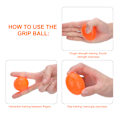 Miniatyrbild 7 av 7: 5 st Silikon Handgrepp Boll Handled Träning Styrketräning Massage Greppförstärkare Orange (20 grader) Äggform (Oval)