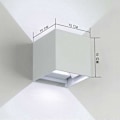 Miniatyrbillede 2 af 3: 12W LED Væglampe til Soveværelse Moderne Interiør, Op og Ned Design Justerbar Lampe, Aluminium Lampearmaturer Hvid LED Væglampe til Soveværelse Hjem Gang