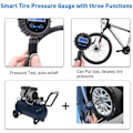 Miniatyrbild 3 av 5: Digital däcktrycksmätare 250 Psi, hög precision däcktrycksmätare med pump för bil motorcykel cyklar, LCD-skärm