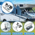 Miniatyrbillede 3 af 5: 2 stk. dørblok til campingvogn, dørstopper i zinklegering, tilbehør til campingvogn autocamper, fjederdørblok til have, mobilhome, soveværelse, stue,