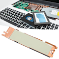 Miniatyrbillede 1 af 8: SSD Varmeaflederdæksel Aluminiumlegering Robust Holdbar Sikker SSD Varmeafledning SSD Heatsink Caddy Til Nvme M.2 NGFF SSD