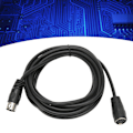 Miniatyrbillede 2 af 5: 6 Pin DIN Han til Hun Kabel Lyd Data Signalforbindelse Forlængerledning til Digitale Lydenheder 3 m / 9,8 ft