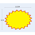 Miniatyrbilde 5 av 5: 600 stk. 3,5 x 4,7 tommer Salgsskilt for butikk, blanke stjerne-salgsetiketter iøynefallende Solar Star kampanjeprislapper, enkeltsidig