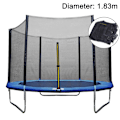 Miniatyrbillede 1 af 5: Sikkerhedsnet erstatningsnet til trampolin Ø 183cm, havetrampolin erstatningsnet til 6 stænger, net udvendigt, reservedel rivefast, UV-bestandigt