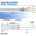 Miniatyrbillede 3 af 5: Udendørs Ethernet-kabel, Cat5 Udendørs Ethernet-kabel Vandtæt Ethernet-kabel Højhastigheds LAN-netværks patchkabel med forgyldt RJ45-stik